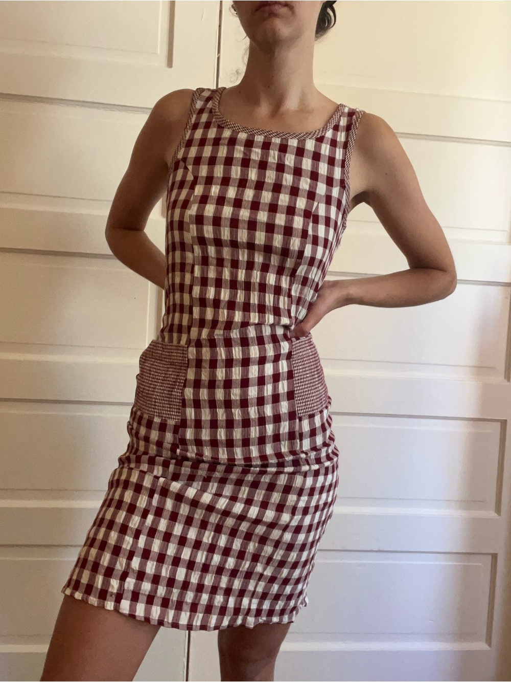 Checkered Sleeveless Dress